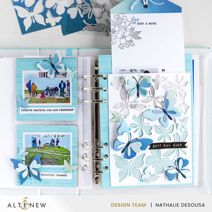 Creative Cuts: Zero-Waste Fluttering Fantasies Layering Die Set - Altenew
