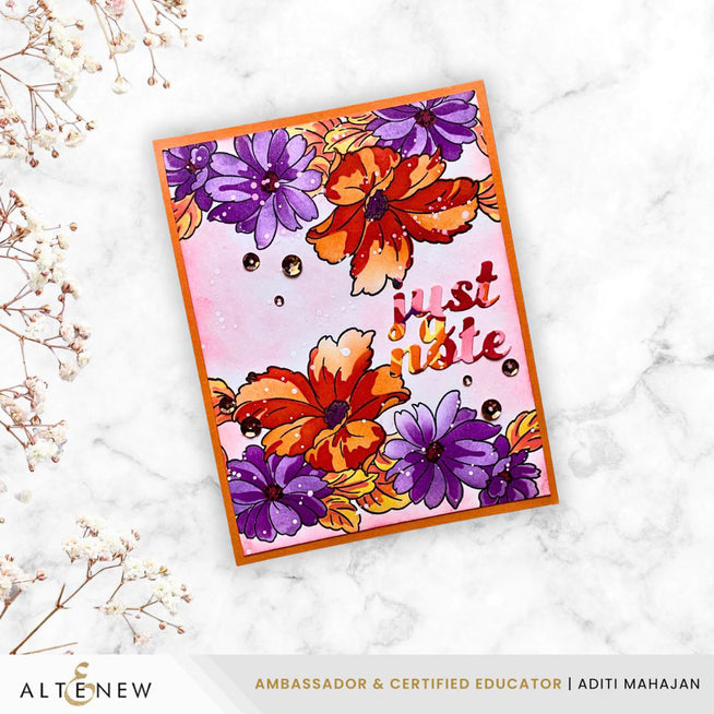 Cascading Flowers Stamp Set - Altenew