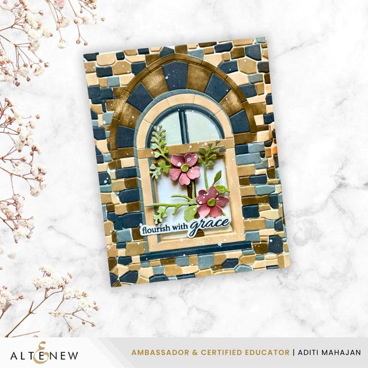 Enchanted Castle Window Simple Coloring Stencil Set (5 in 1)