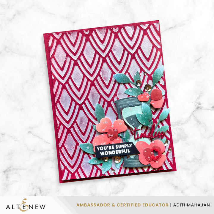 Pointweave Stencil - Altenew