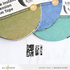 Black Instant Dimension Foam Tape - 1/16'' x 1'' x 15m - Altenew