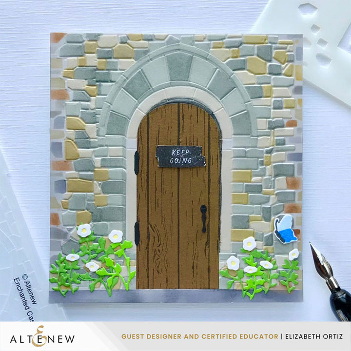 Enchanted Castle Window Simple Coloring Stencil Set (5 in 1)