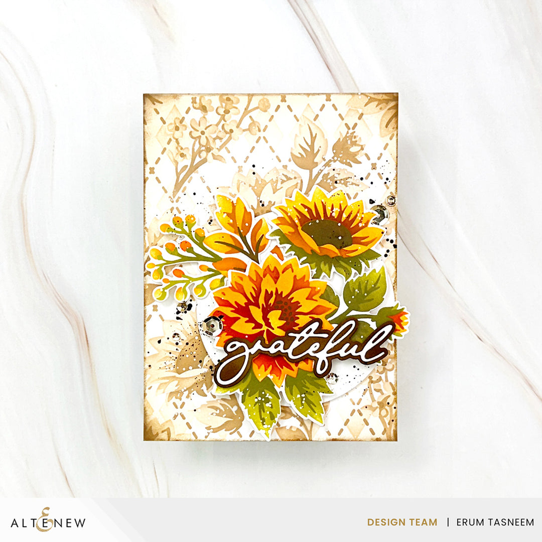 Stencil Art: Botanical Argyle & Add-on Die Bundle