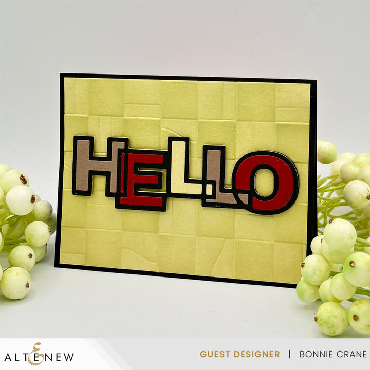 Outlined Hello Die Set - Altenew
