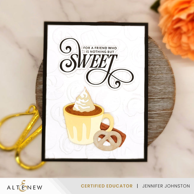 Altenew Craft Your Life Project Kit: The Afternoon Spread featuring colorful paper craft supplies and design elements on a workspace.