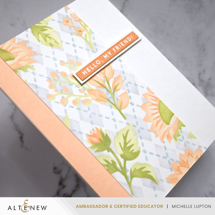 Stencil Art: Botanical Argyle & Add-on Die Bundle