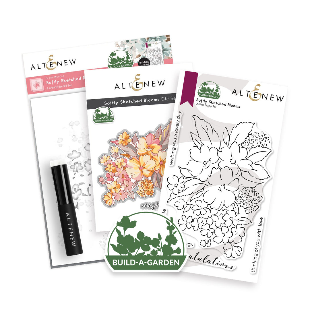 Build-A-Garden: Softly Sketched Blooms