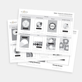 Printable Nesting Card Sketches: Circles - Altenew