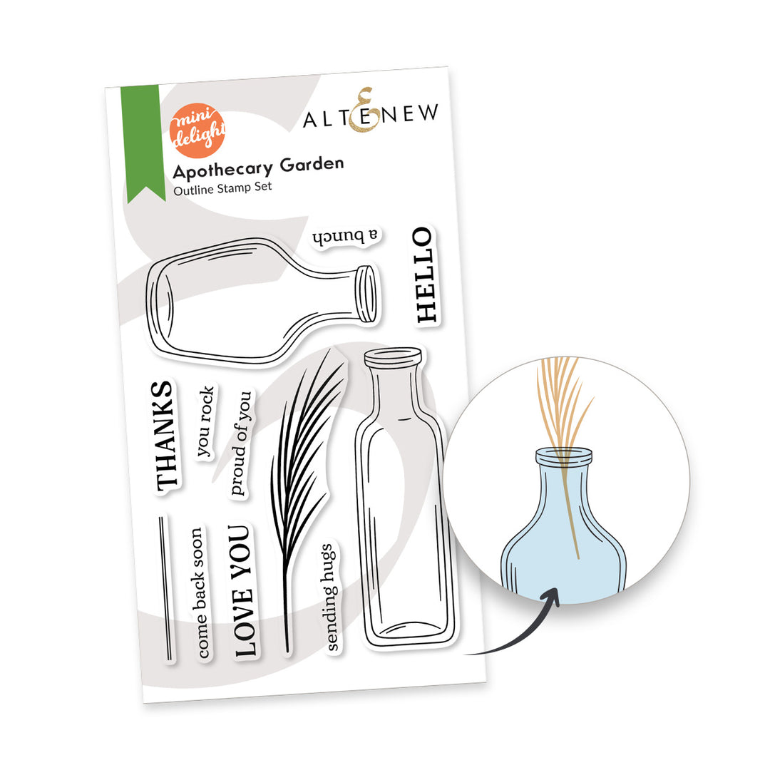 Mini Delight: Apothecary Garden Stamp & Die Set - Altenew