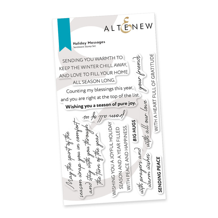 Holiday Messages Stamp Set - Altenew