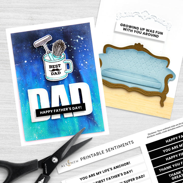 Printable Sentiment Strips: Father's Day Edition - Altenew