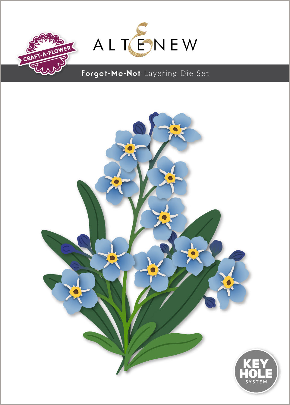 Craft-A-Flower: Forget-Me-Not Layering Die Set - Altenew