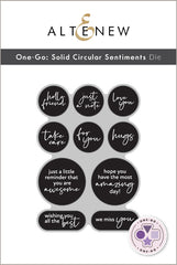 One-Go: Solid Circular Sentiments