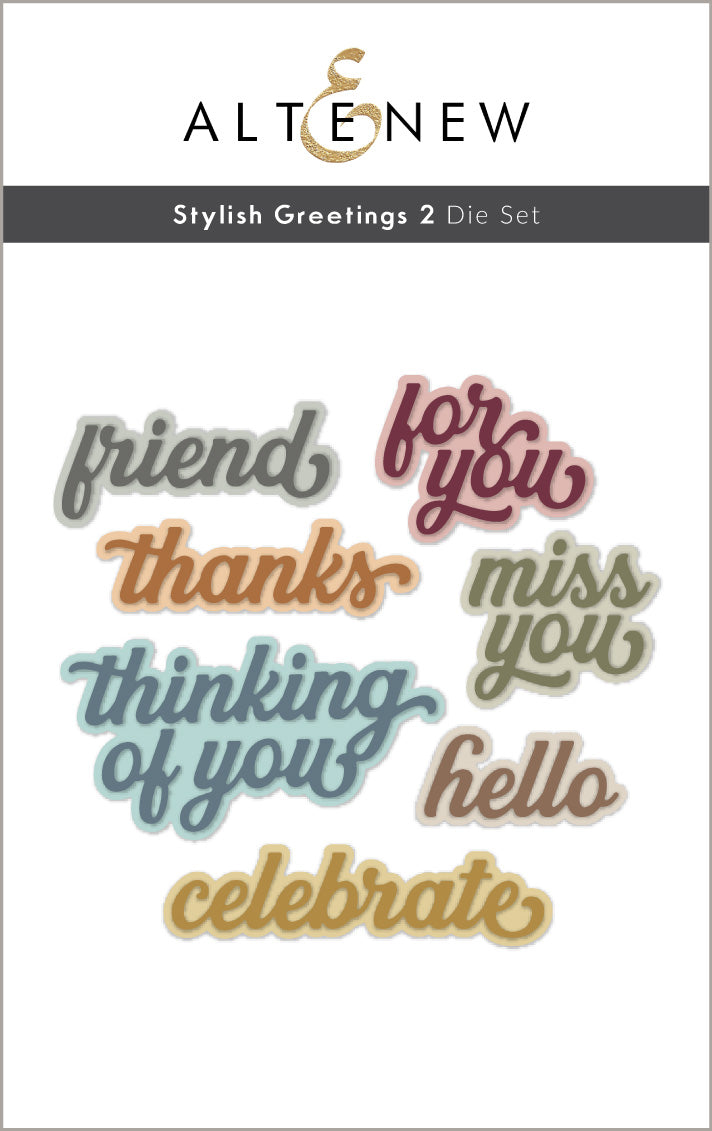 Stylish Greetings 2 Die Set - Altenew