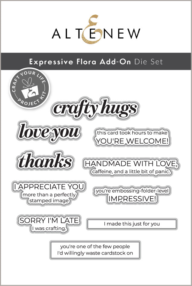Craft Your Life Project Kit: Expressive Flora Add-on Die Set