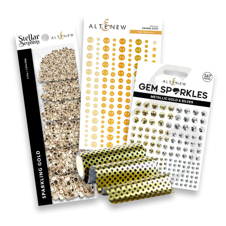 Mix and Match Embellishments Sampler Bundle - Gold - Altenew