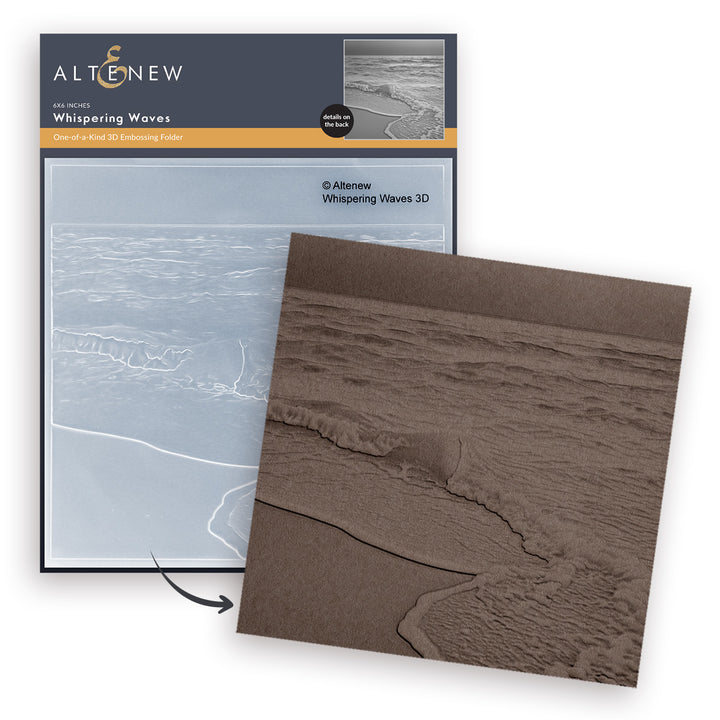 Whispering Waves 3D Embossing Folder - Altenew