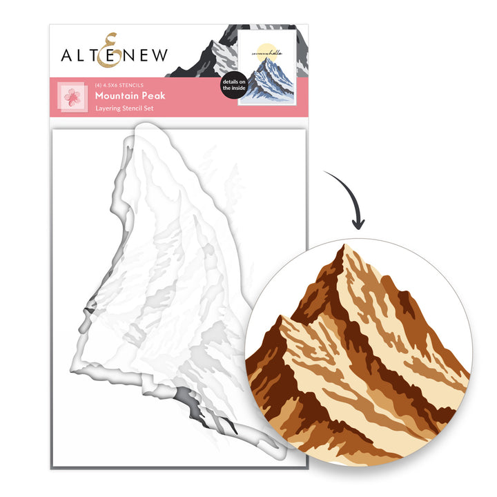 Mountain Peak Layering Stencil Set (4 in 1)