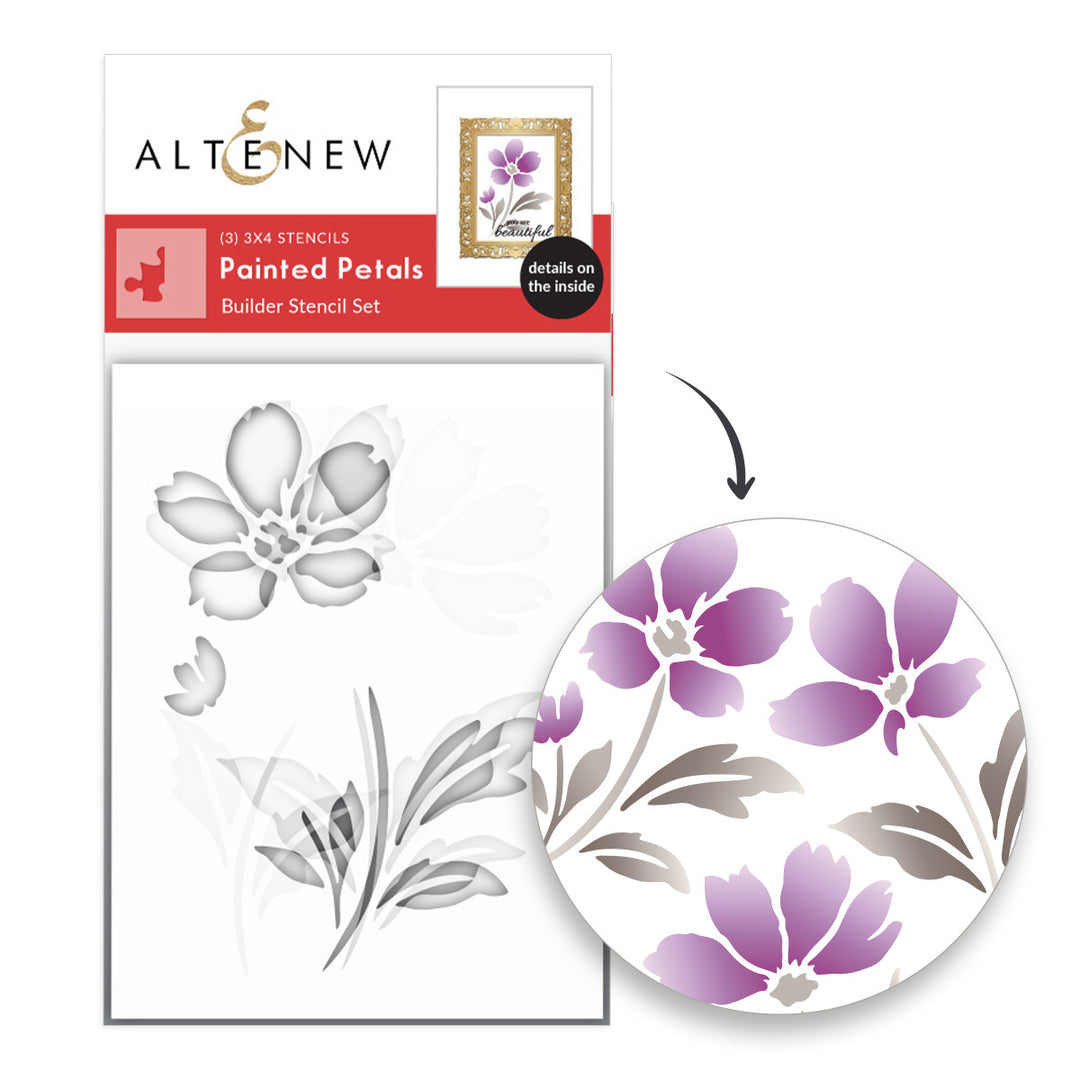 Painted Petals Stencil Set (3 in 1)