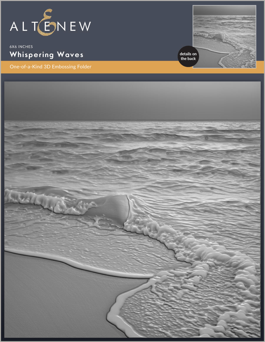 Whispering Waves 3D Embossing Folder - Altenew