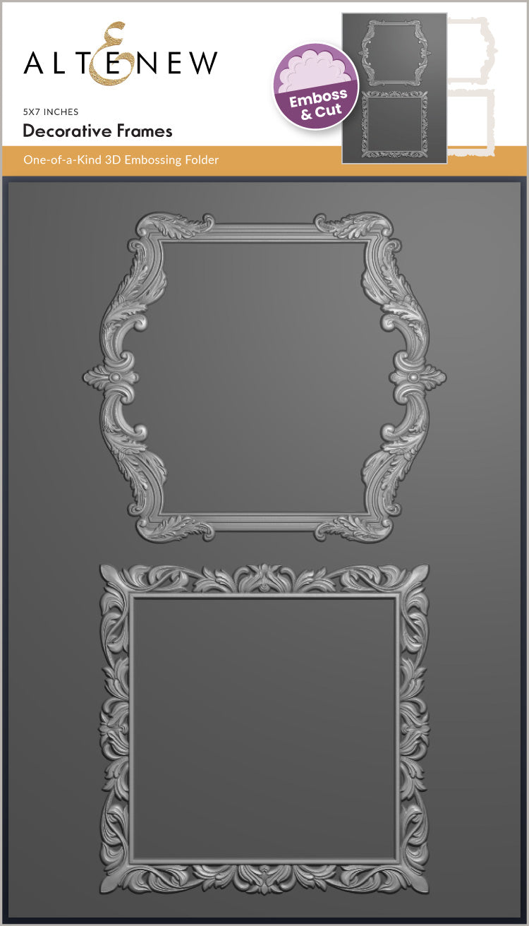 Decorative Frames 3D Embossing Folder & Die Set - Altenew