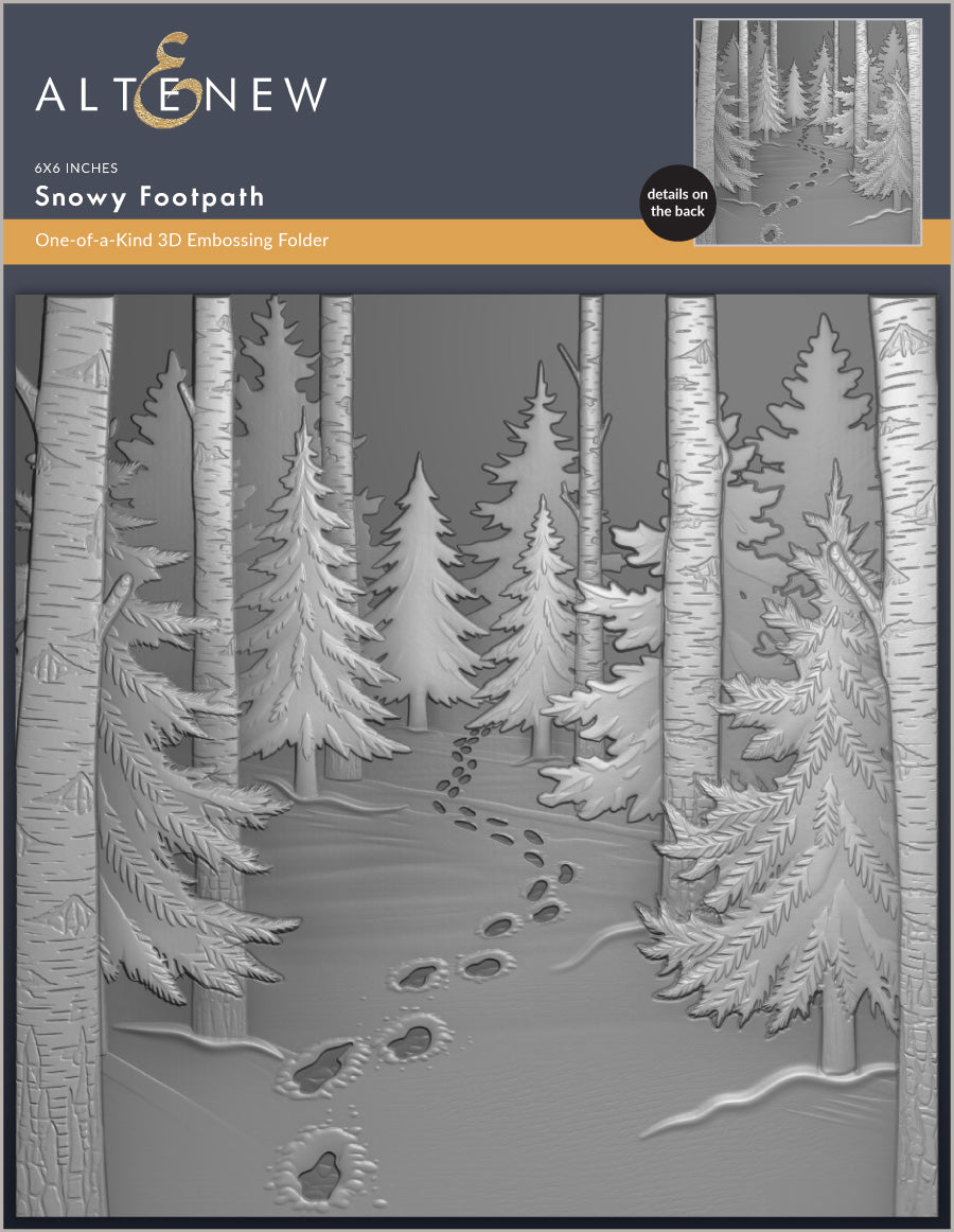 Snowy Footpath 3D Embossing Folder - Altenew