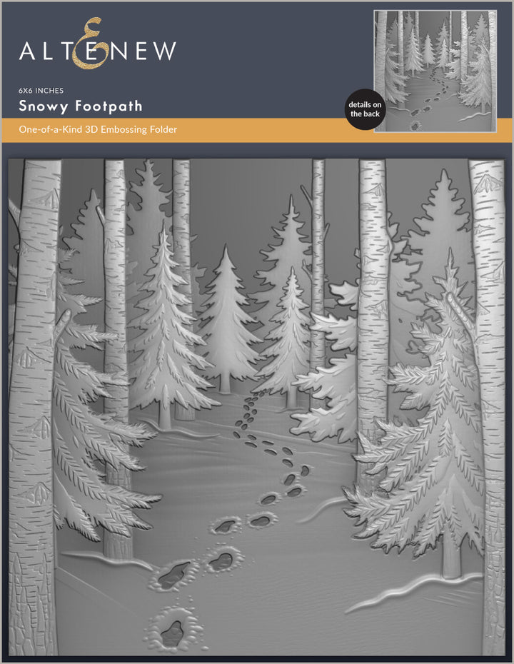 Snowy Footpath 3D Embossing Folder - Altenew