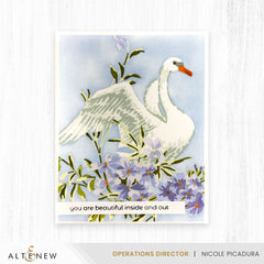 Stencil Art: Swan Serenade Layering Stencil Set (6 in 1) - Altenew