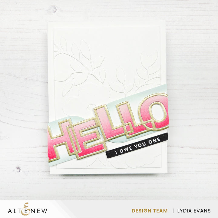 Outlined Hello Die Set - Altenew