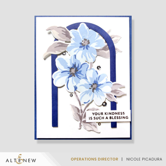 Craft Your Life Project Kit by Altenew featuring The Afternoon Spread and add-on die bundle, with colorful crafting materials and tools.