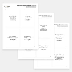 Ready-to-Use Printable Card Messages - Altenew