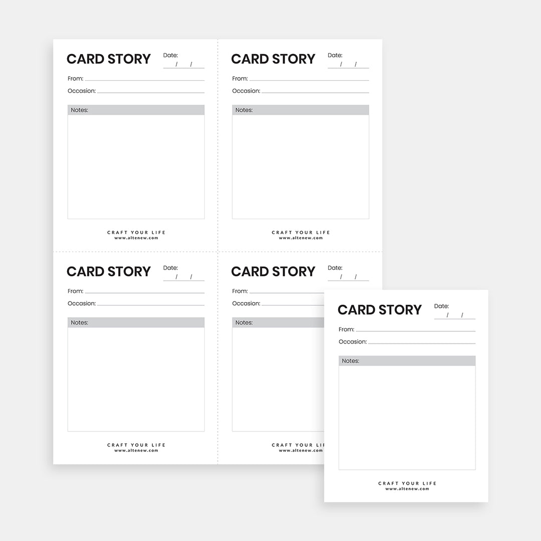 Printable Card Story Inserts