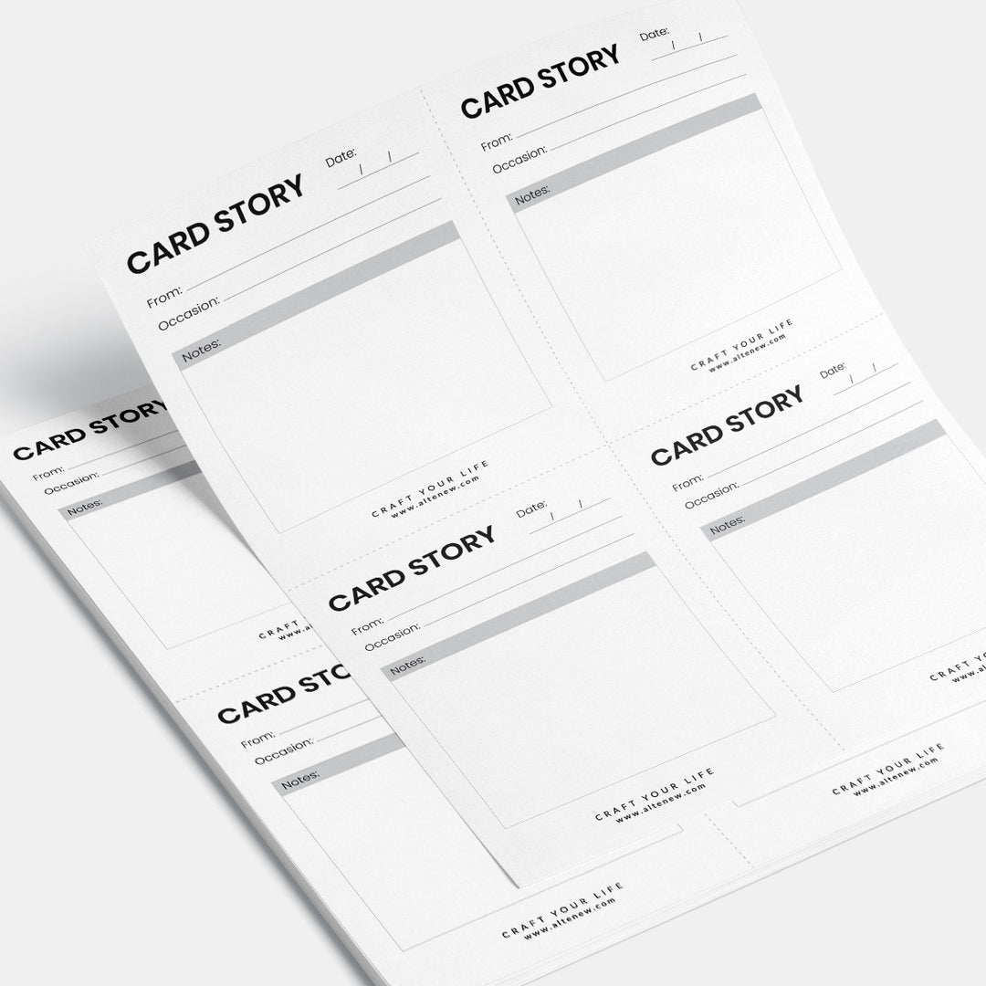 Printable Card Story Inserts