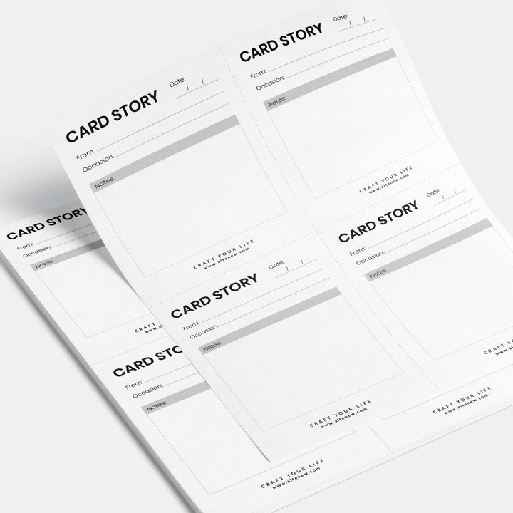 Printable Card Story Inserts
