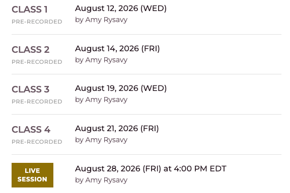 Class Schedule