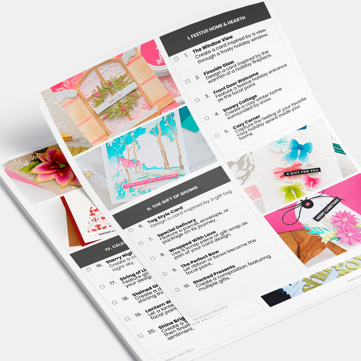 The Holiday Idea Deck: 25 Cardmaking Prompts (Printable)