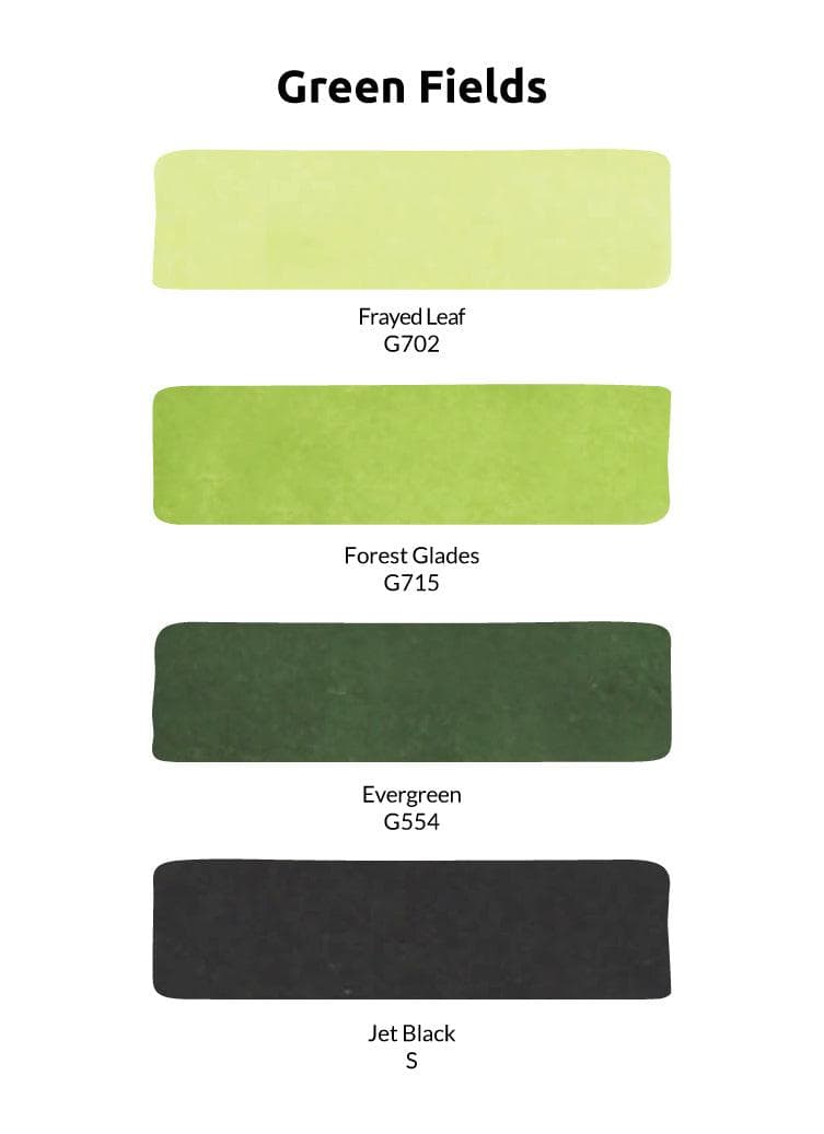 Artist Alcohol Markers Green Fields Set