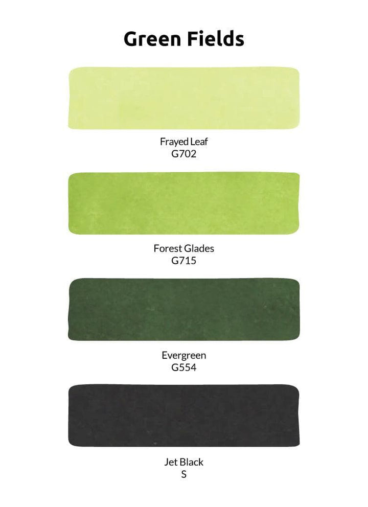 Artist Alcohol Markers Green Fields Set