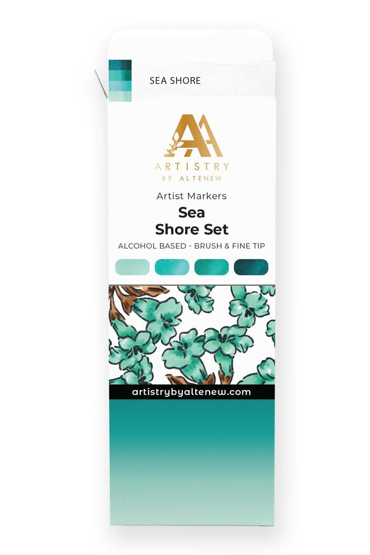 Artist Alcohol Markers Sea Shore Set