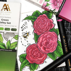 Sunshine Valley Garden Artist Alcohol Markers Set F
