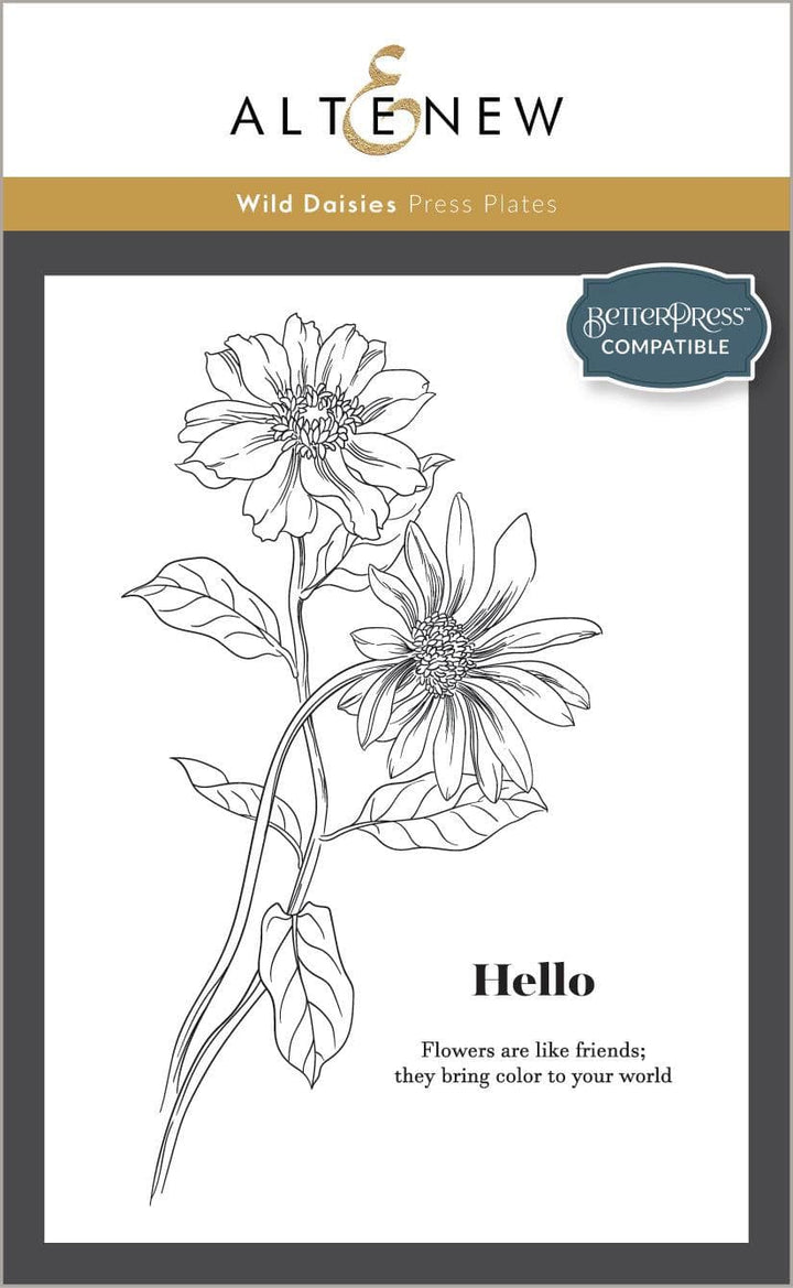 Altenew Betterpress Plate Bundle Delightful Blossoms Press Plate Bundle