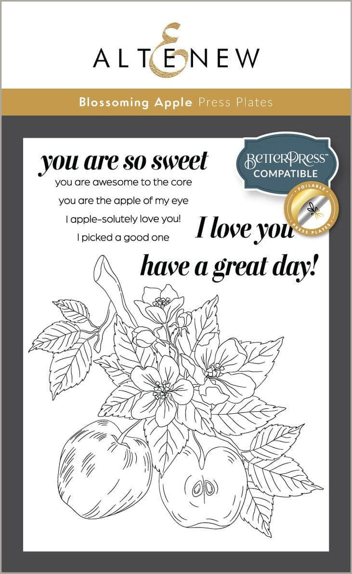 Blossoming Apple Press Plates/Foil Plates