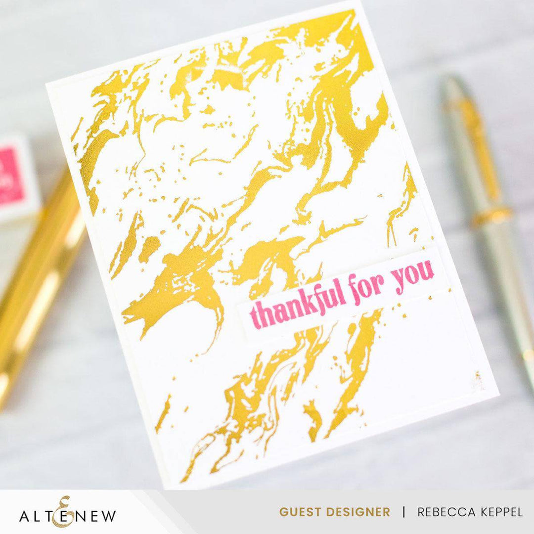 Essential Textures: Gilded Marble Press Plate
