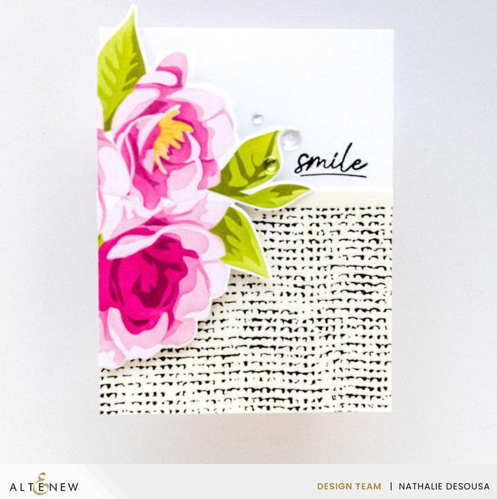 Essential Textures: Rustic Burlap Press Plate