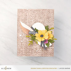 Essential Textures: Rustic Burlap Press Plate