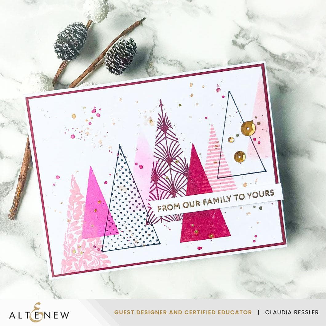 Festive Triangles Press Plates