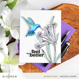 Spellbinders Betterpress Plates Hummingbird Nectar Press Plate