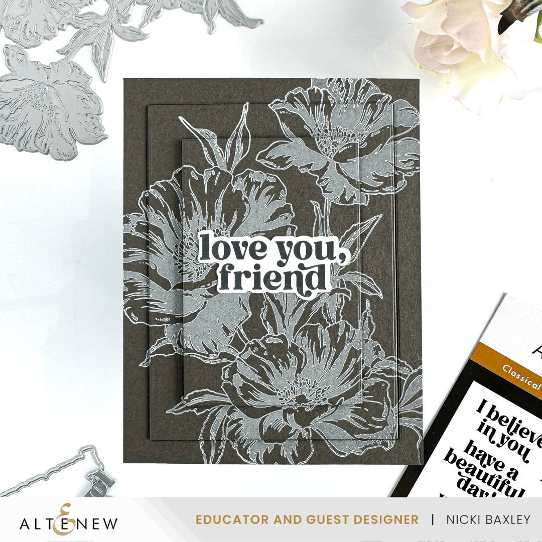 Inked Poppies Press 'n' Foil Plate Set