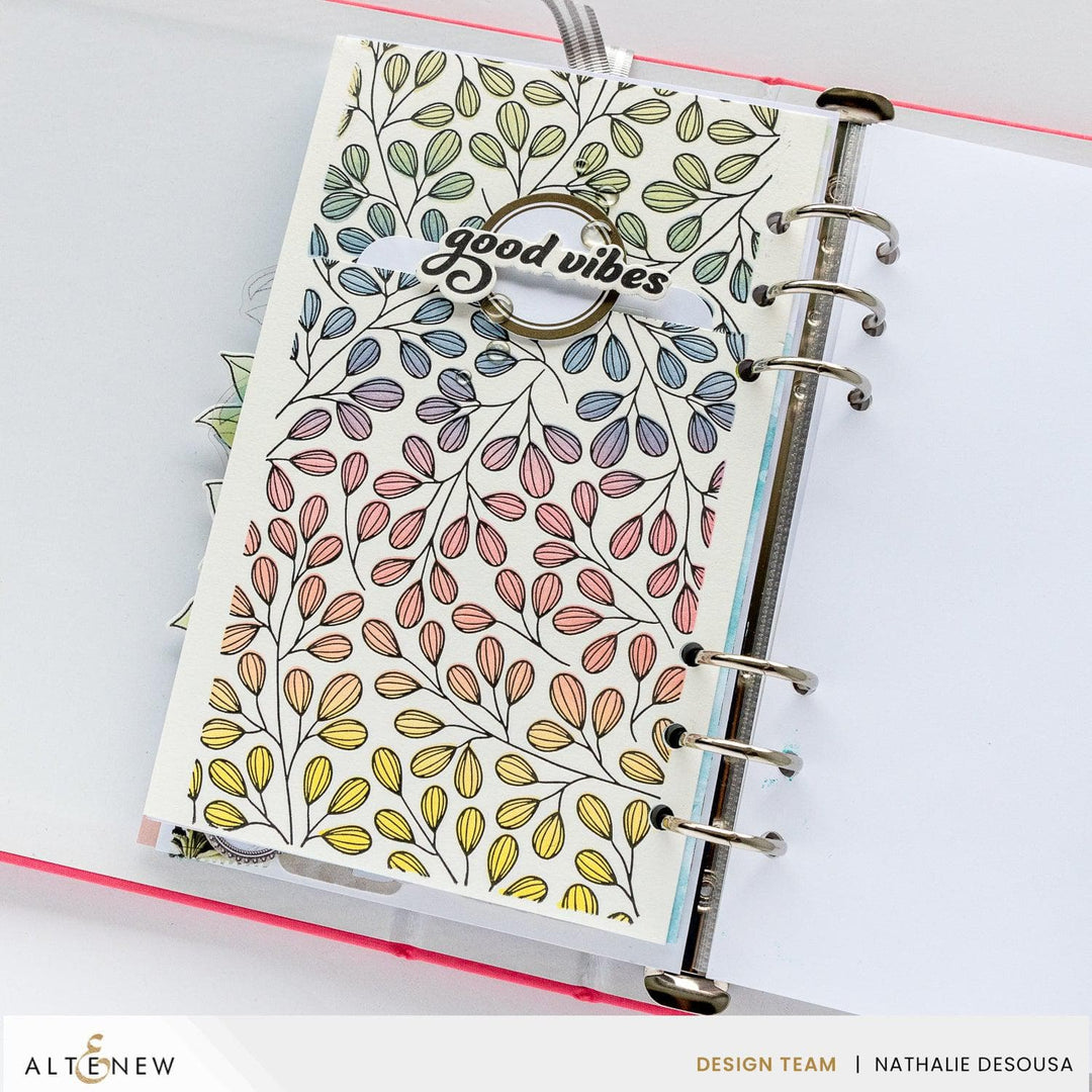 Modern Leaf Background Press Plate