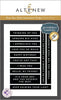 One-Go: Solid Sentiment Strips Press Plate/Foil Plate